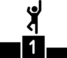 Game Winner Celebration On Podium Outline Svg File, Free Vectors File